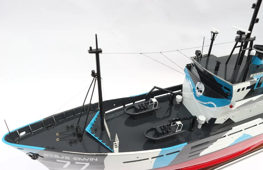 MY STEVE IRWIN Wooden Battle Ship/ Model Boat Novelty Gift Wooden Craft/ Handicraft from Vietnam Manufacturer