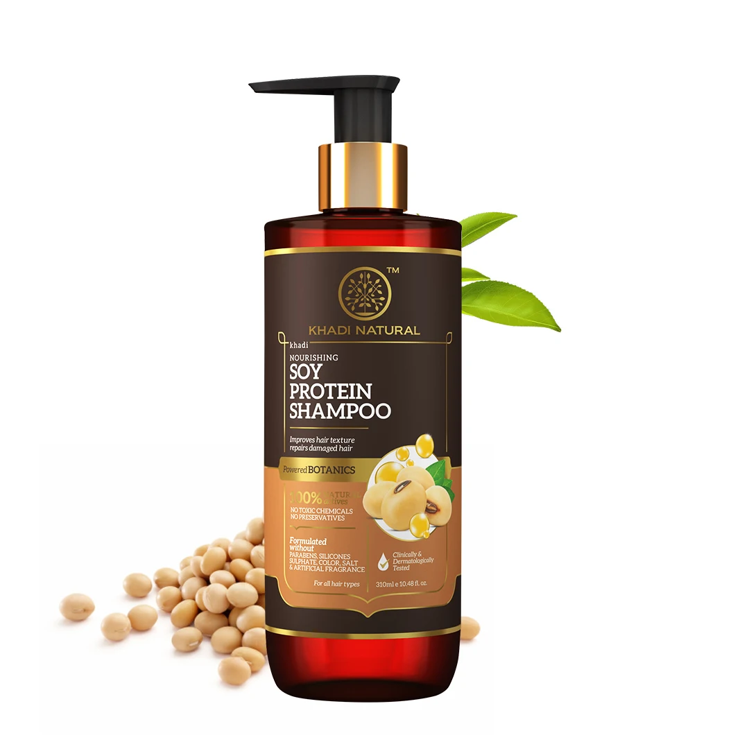 KHADI NATURAL Soy Protein Shampoo-Powered Botanics