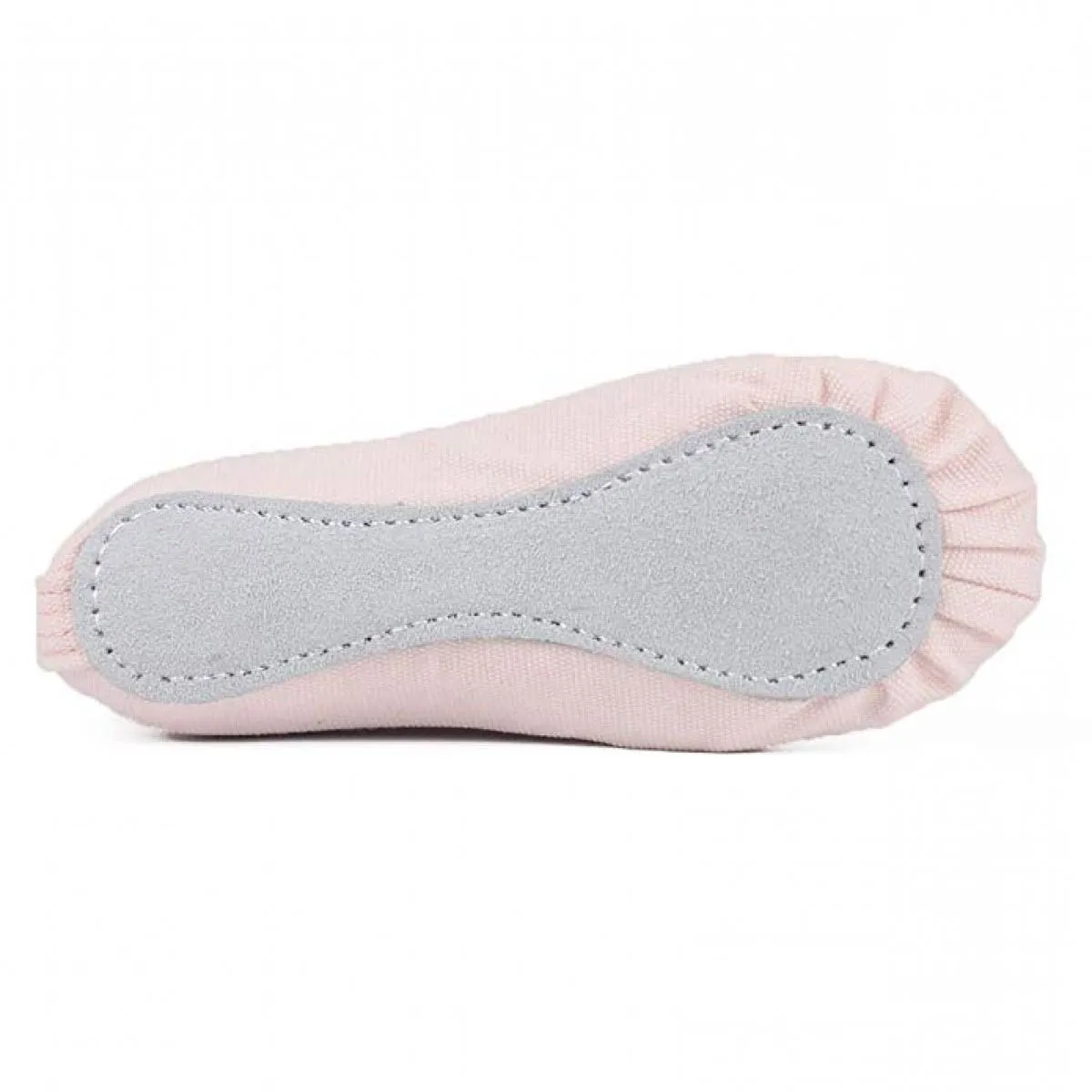 Pink Canvas Ballet Dance Shoes with Inner Cotton Lining with Double Elastic and Outer Full Suede Sole
