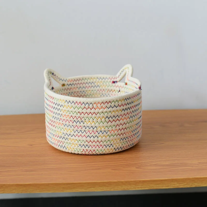 Hot Sale Favourable Price Modern Toy Fruit Cotton Eco Friendly Woven Storage Basket