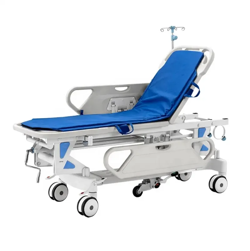 Hydraulic Multi-functional Trolley Stretcher ABS Emergency Ambulance Stretcher for hospital use