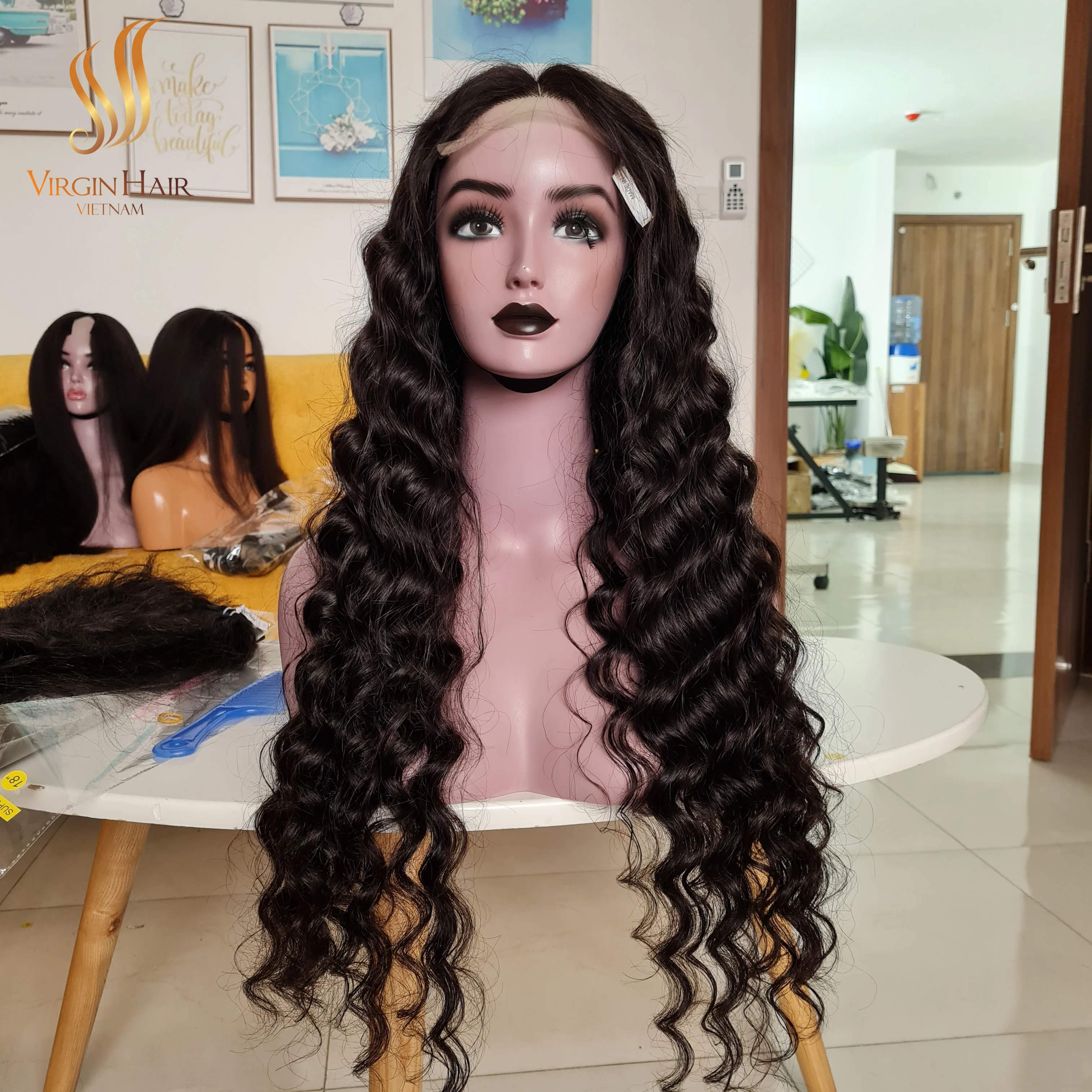 Wholesale Price Water Wave SSD Wig Raw Vietnamese Human Hair Extensions