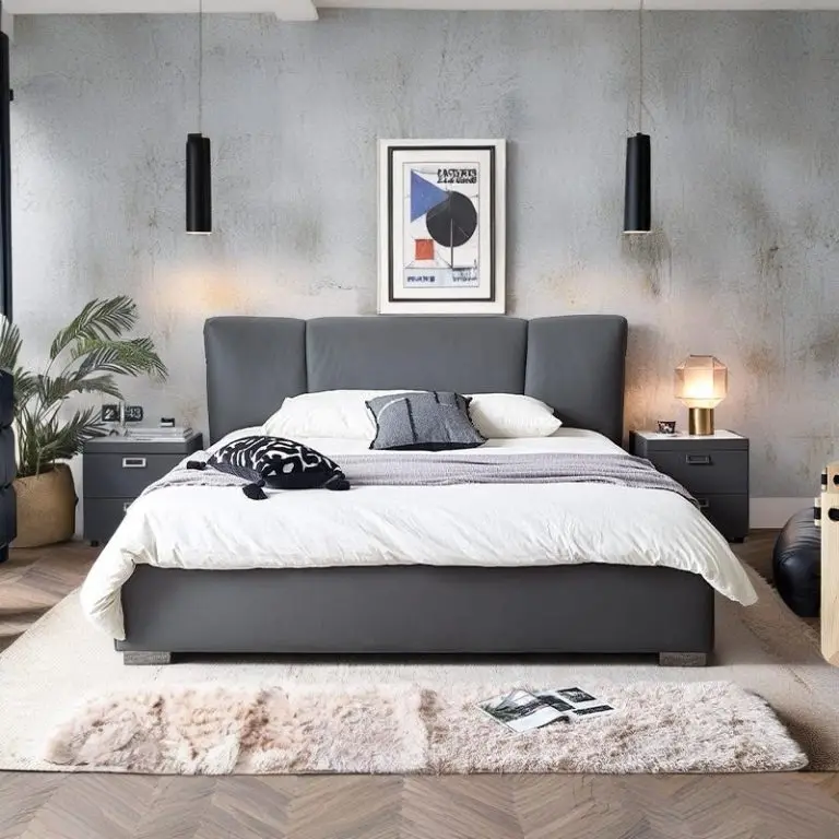 Contemporary Modern Bedroom Set with Comfortable Sleeping Bed and American King Size Design