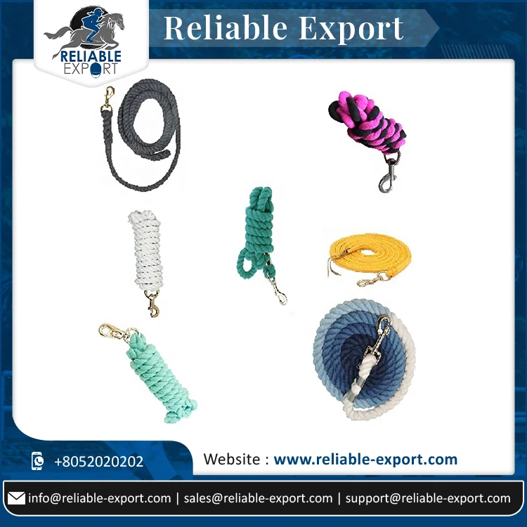 Heavy Duty Cotton Horse Leashes Horse Riding Equestrian Lead Rope