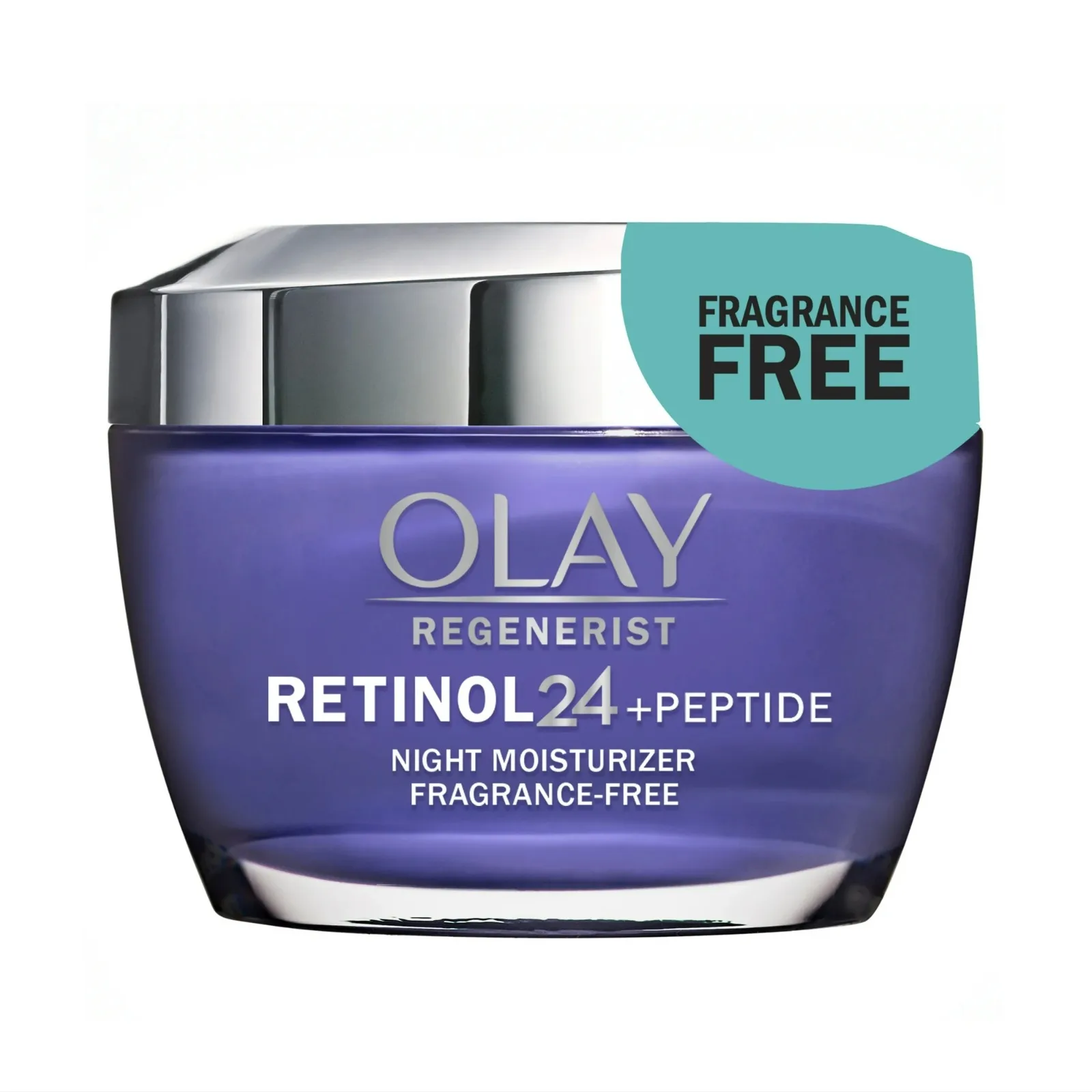 Olay Retinol 24 Night Face Moisturizer, Regenerist, Fragrance Free, 1.7 oz