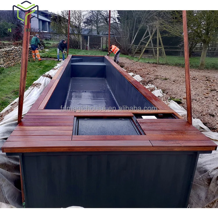 Magic House container pool swimming container pool 40ft shipping container swimming pool for sale