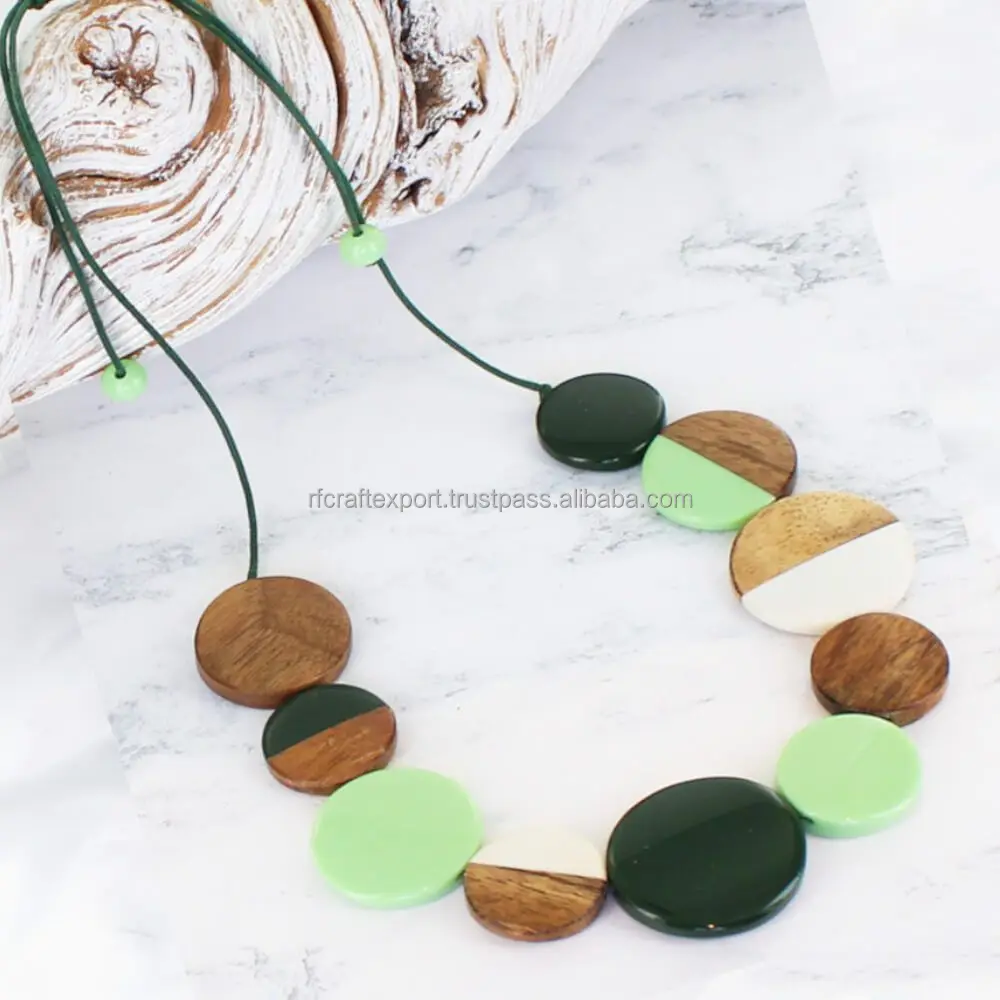 European Style Women Resin Pressed Flower Necklaces Vintage Natural Dried Flower Necklaces