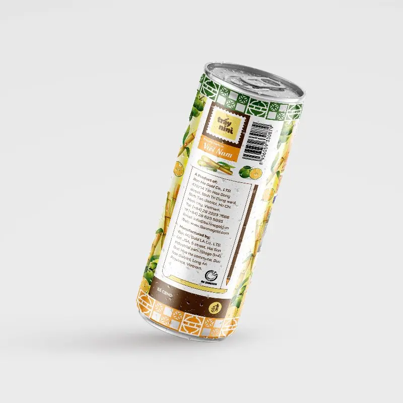 Популярный товар-сок сахарного тростника каламansi с естественным вкусом и хорошим здоровьем 240 мл в банке или 10 кг асептическом пакете