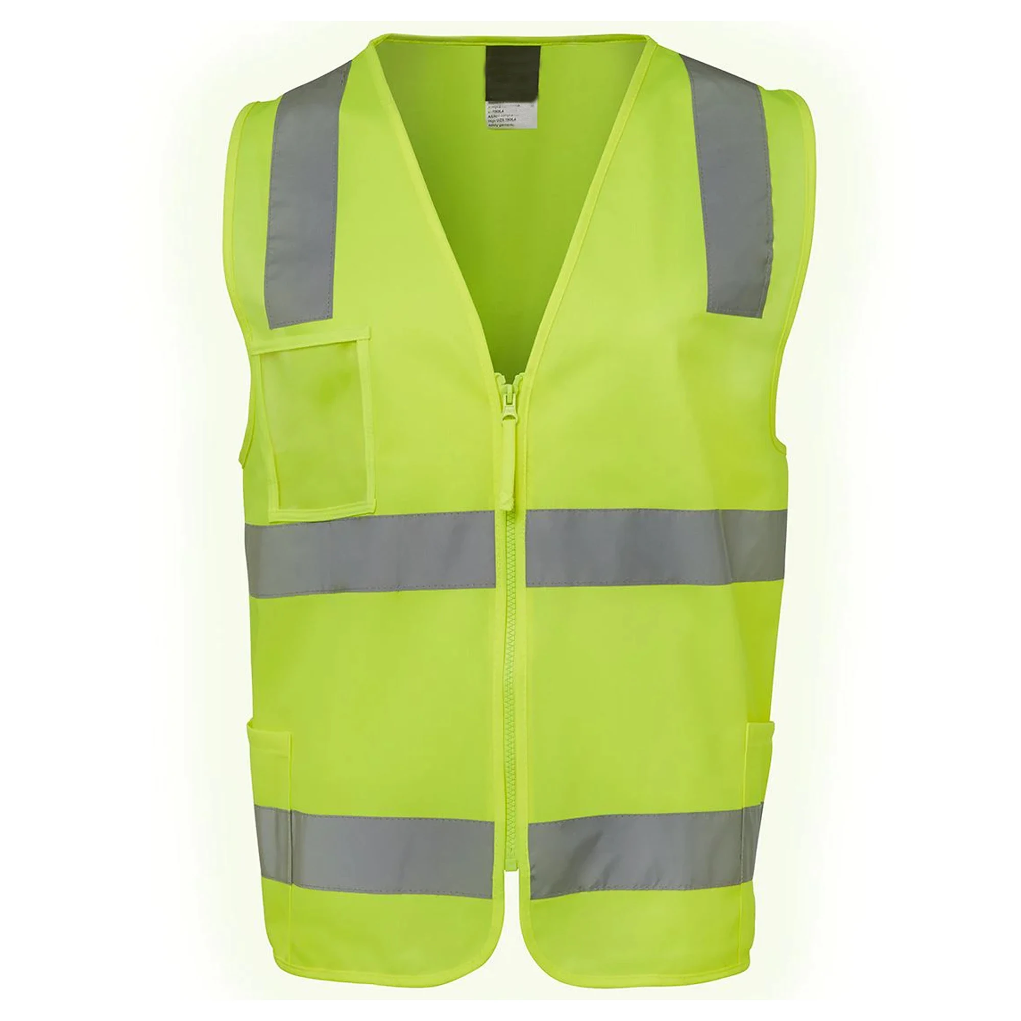 Hi Vis Security Reflective Safety Vest For Construction Workers LED Flash Reflective Vests With 100% Polyester