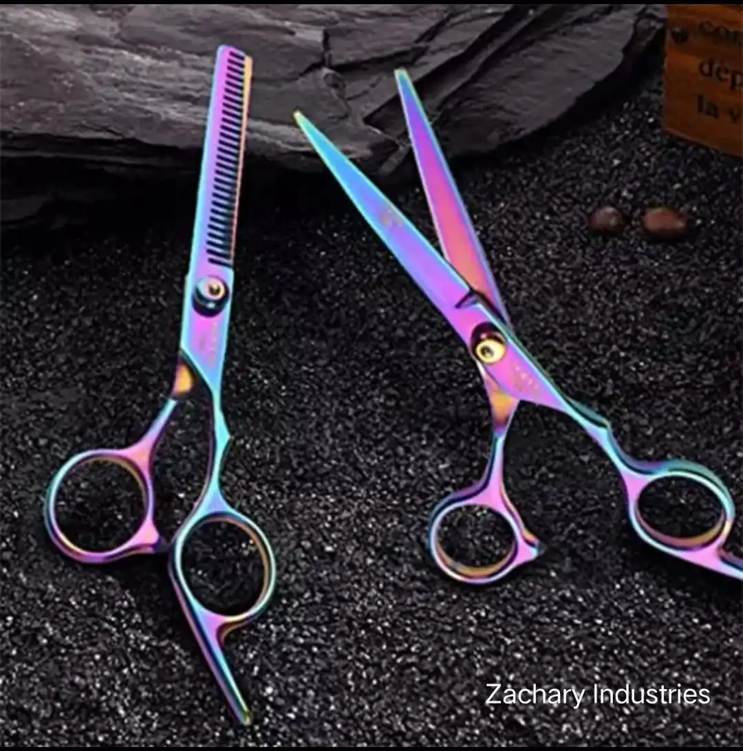 10 Pieces Hair Scissors Kit For Man Good Quality Hair Scissors 10Pieces Set By Zachary Industries