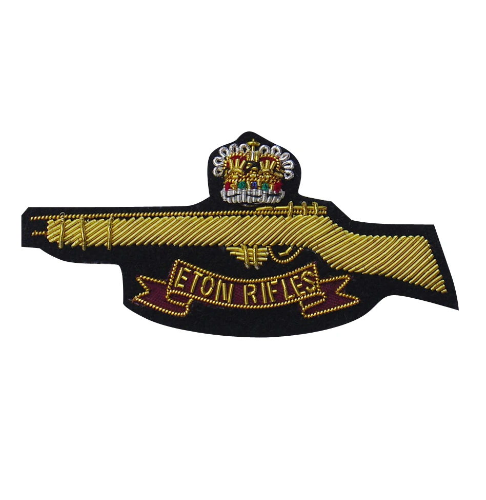 LST SPORTY Custom Made College Style Badges Hand-Embroidered Crest Pocket Embroidered Patch Magnetic Personalized Cheap Supply