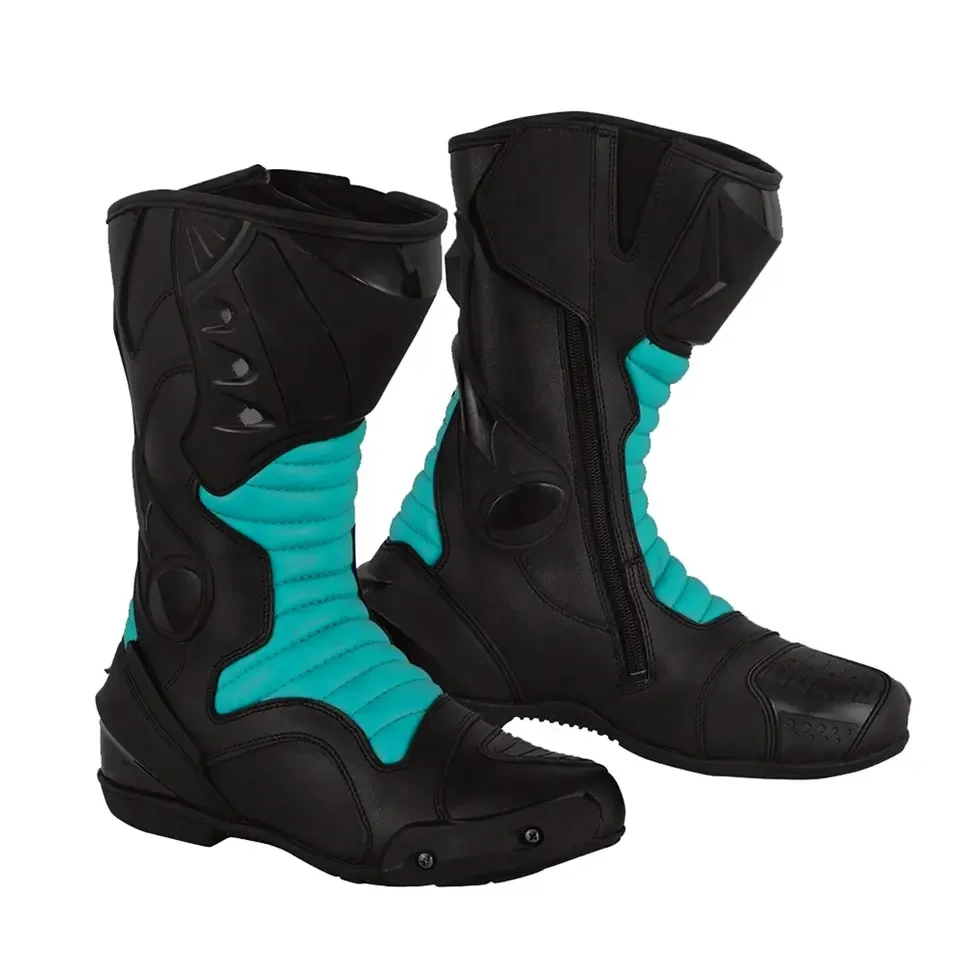 Customized Motorbike Shoes For Mans In Different Color Waterproof Racing Wear Boots Wholesale Long Shoes For Bike Rider