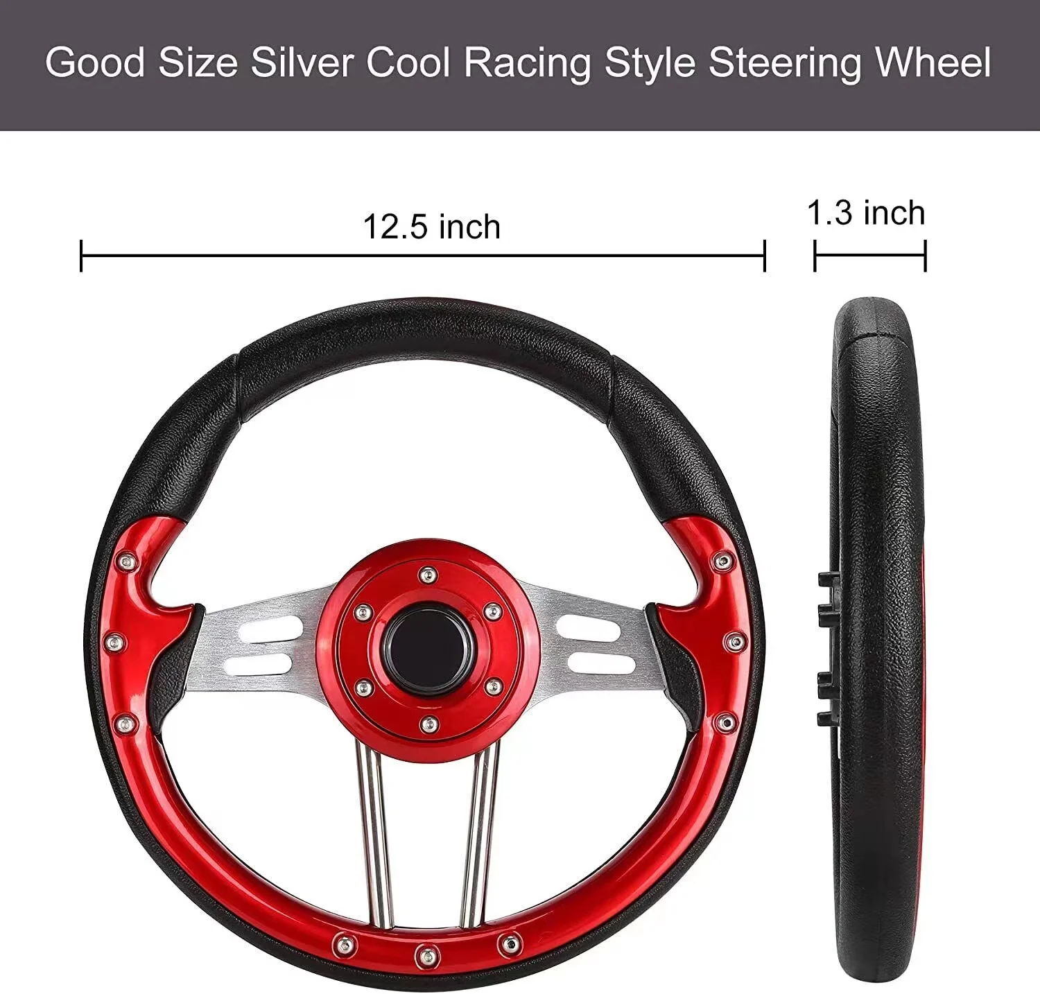 TOP Golf Cart Steering Wheel For EZGO Club Car Yamaha ICON Cart Parts Accessories