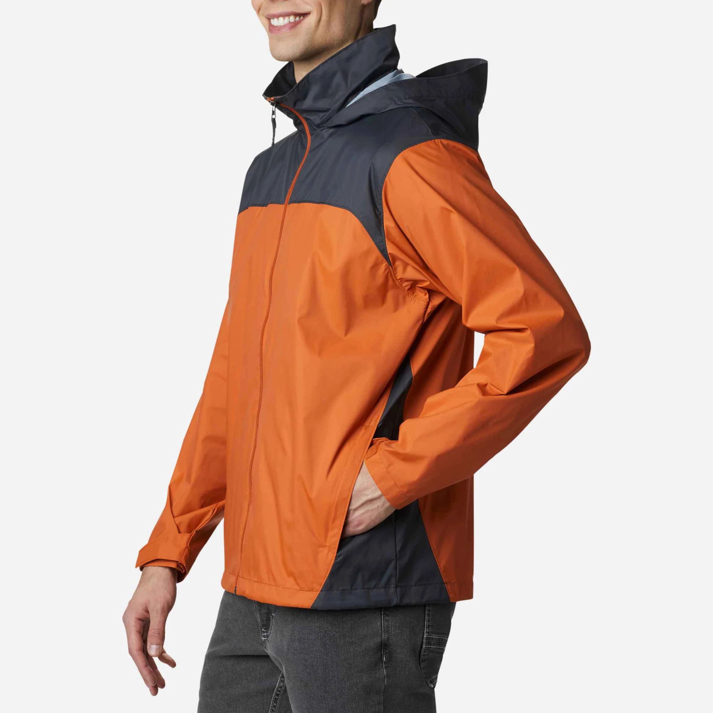 High quality outdoor waterproof polyester windbreaker jacket fashion custom raincoat for adults