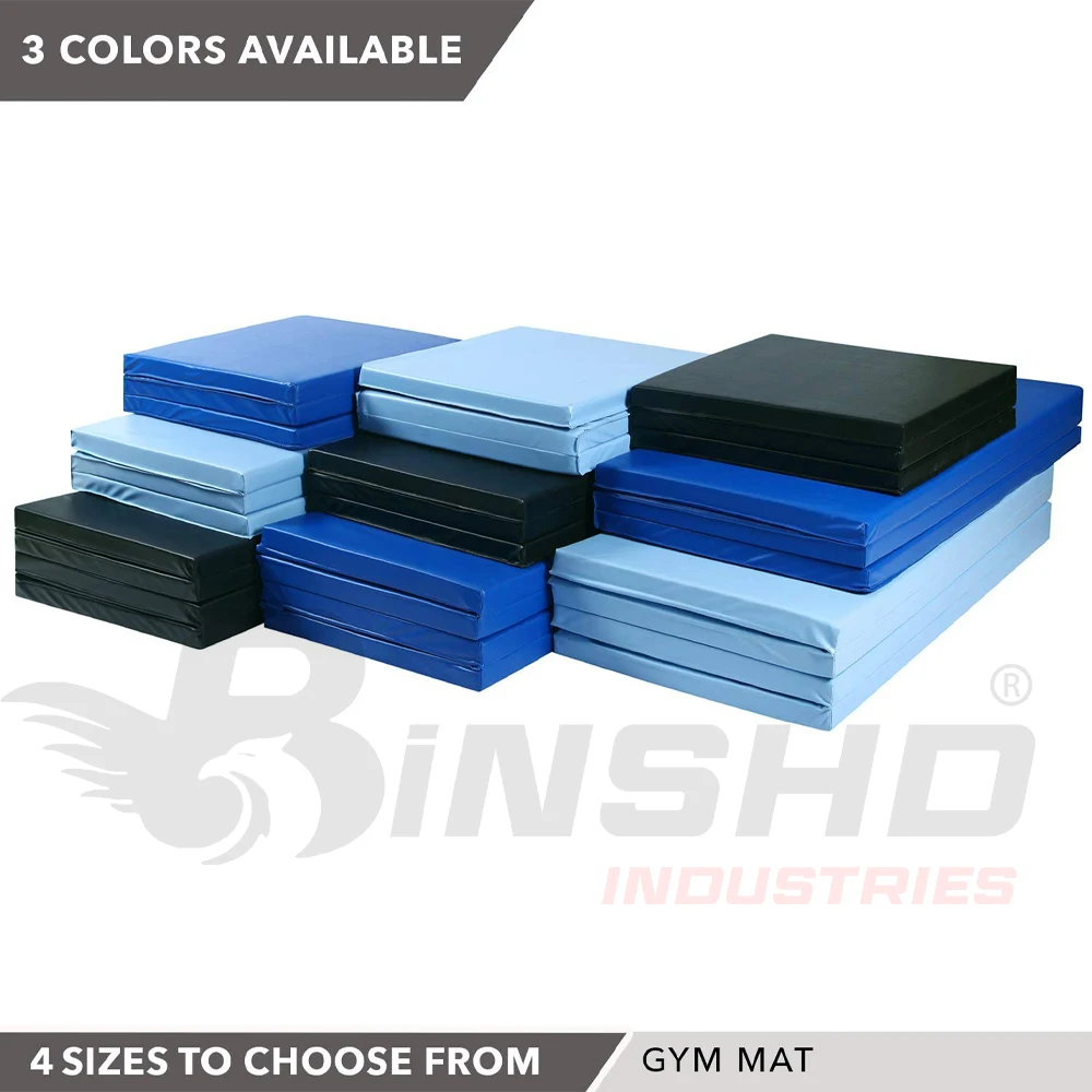 High Custom Gymnastics Yoga Exercise Mat 10mm Leather Folding Panel Fitness Multicolor Waterproof-Wholesale Yoga Gym Fitness Mat