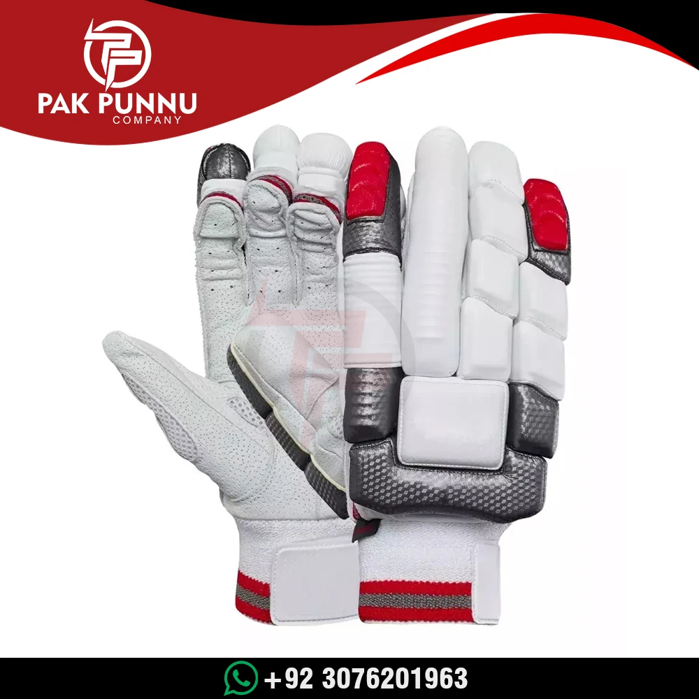 2023 Professional Cricket Batting Gloves Red And White Cricket Batting Gloves For Professional Players Red Batting Gloves