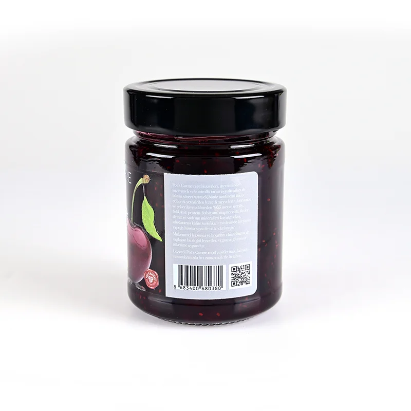 Tart Cherry Jam Fruit Preserves Organic Natural Gourmet Level No Sugar Fresh Jams Best Selling Grade Pure Healthy