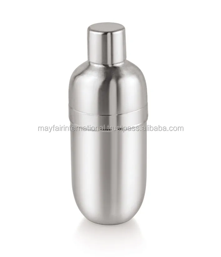 Hot Sale Custom Food Grade Stainless Steel Eco Material Capsule Shape Boston Cocktail Shaker
