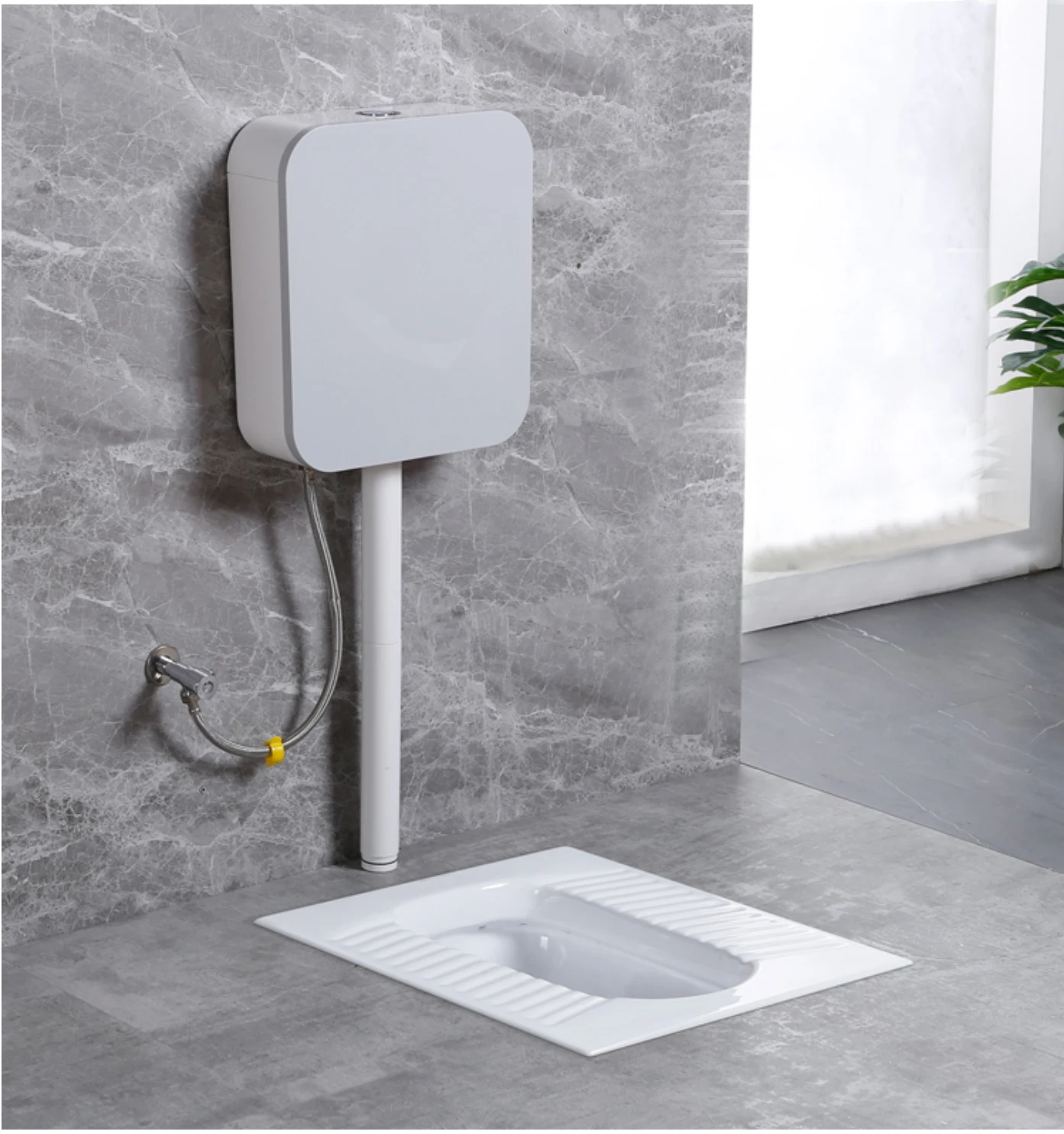 New Sanitary Ware Asian toilet White Color Squatting Pan Ceramic Toilet