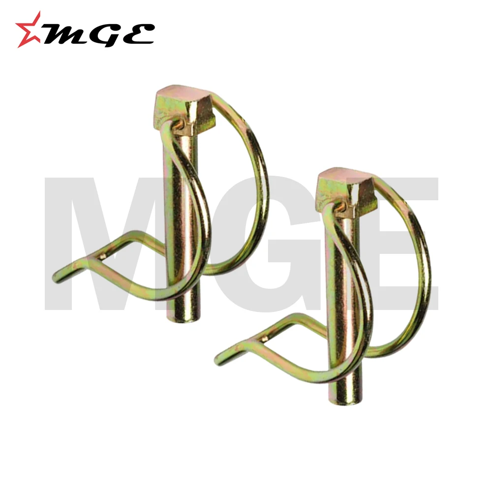 High Strength Shaft Locking Tube Linch Pin For Tractor Linkage Parts With Proper Finishing Of Golden Zinc Plating