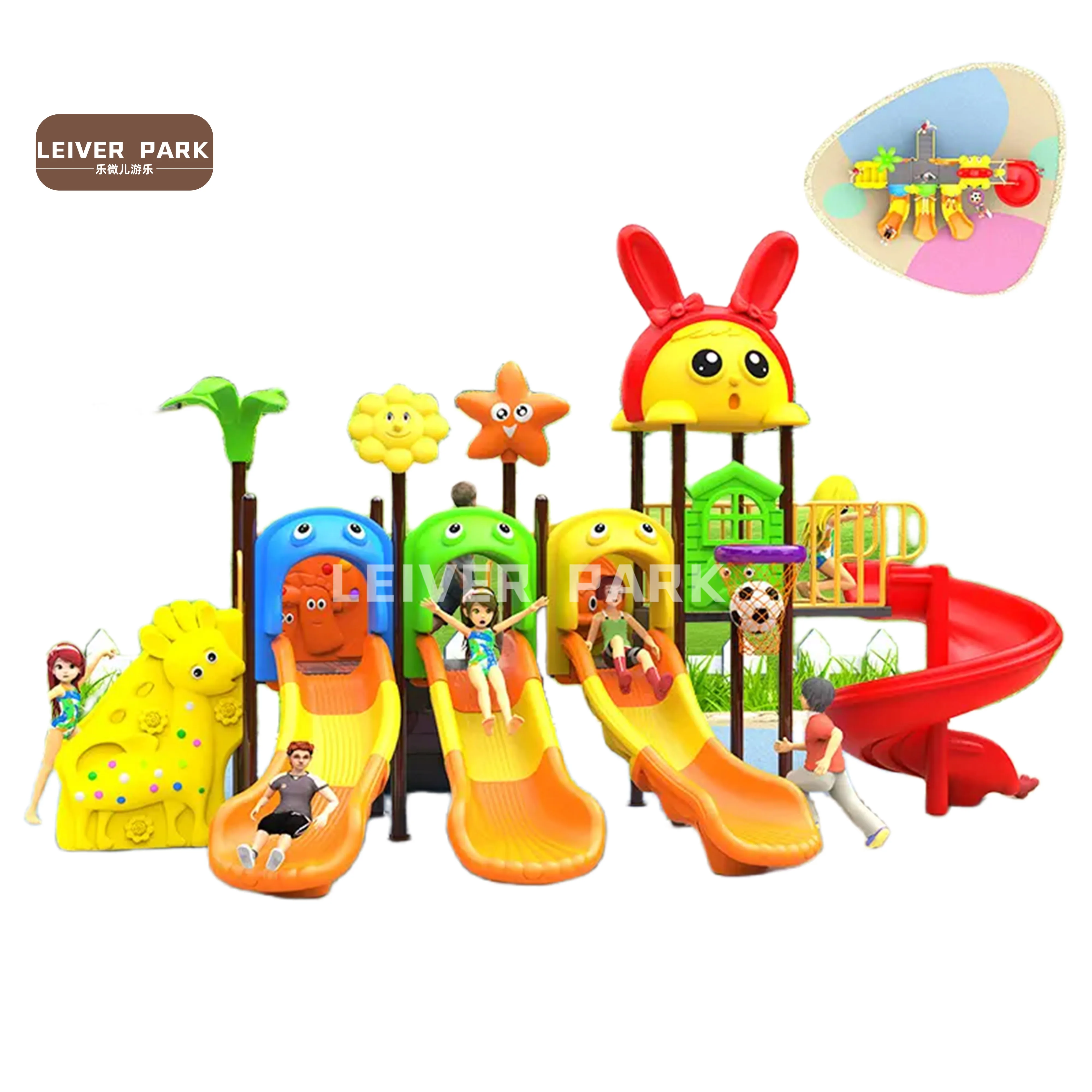 Cheap Price High Quality Plastic Slide Children Outdoor Playground Equipment Play Set Outdoor Playground For Kids