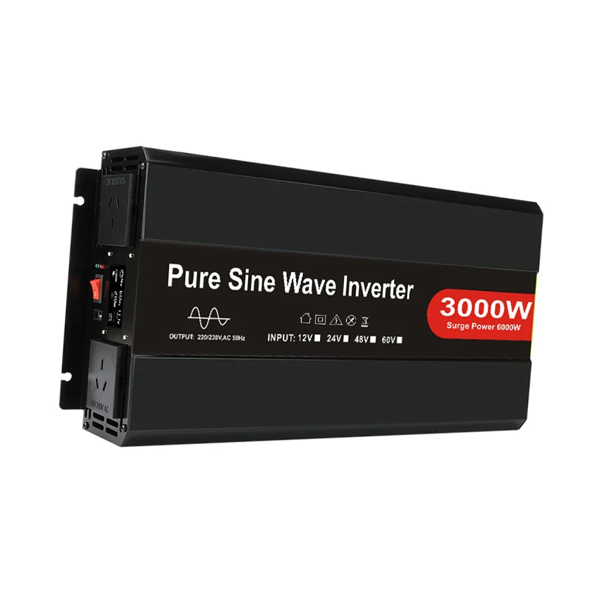factory manufacturer 3000w pure sine wave inverter ac dc solar inverter 12v to 220v power converter