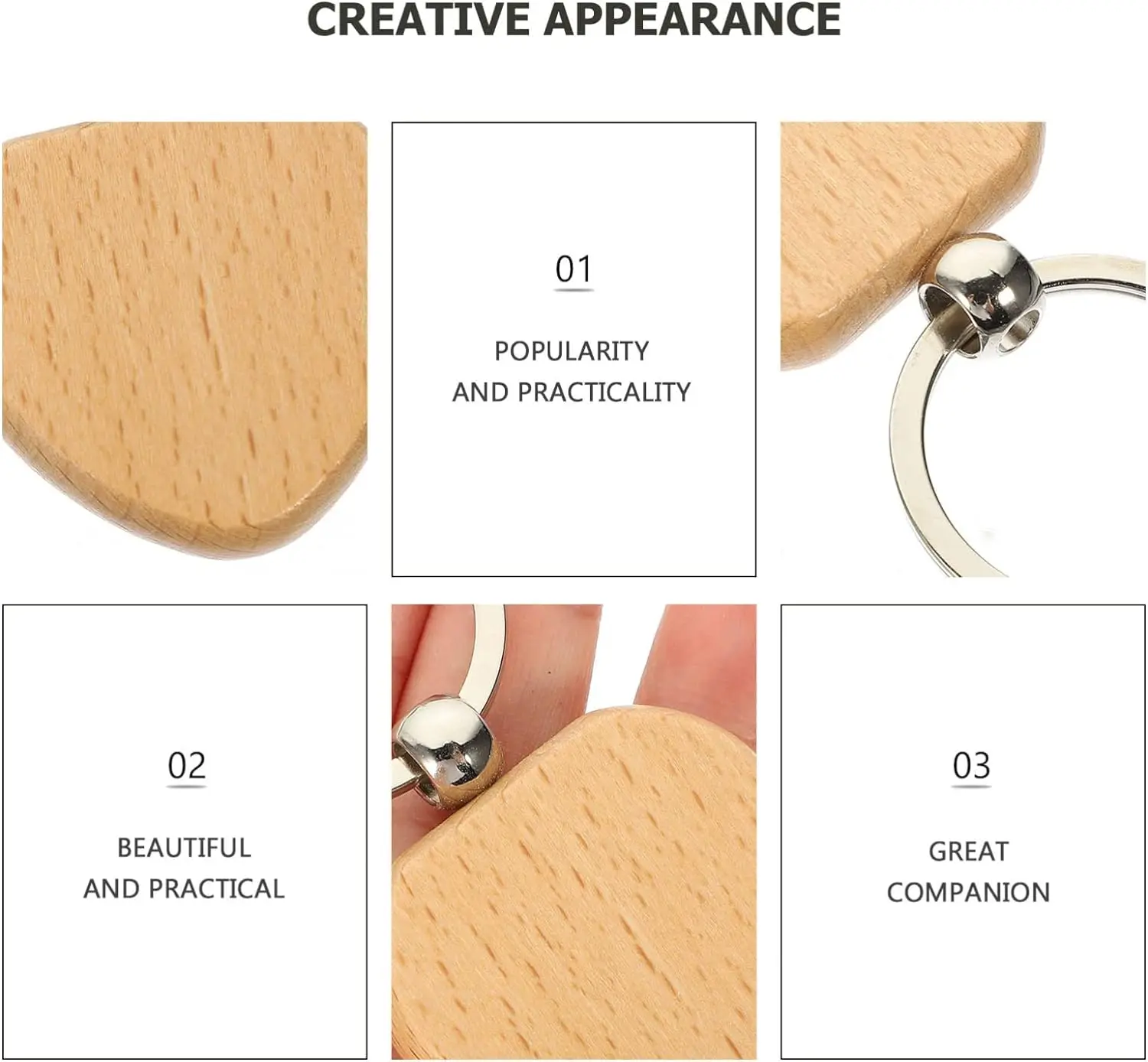 Blank DIY Natural Wood Slices-Wooden Keychain Blanks Wood Rounds for Lase Engraving Ornaments