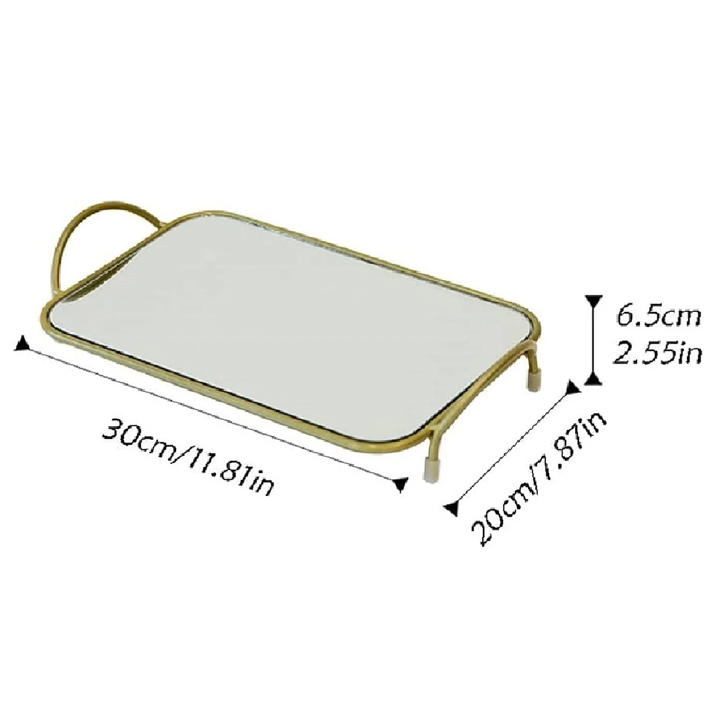 Top Quality Antique Brass Metal Serving Tray in Round Shape Customized Shape At Best Price For Dining Table Decorative