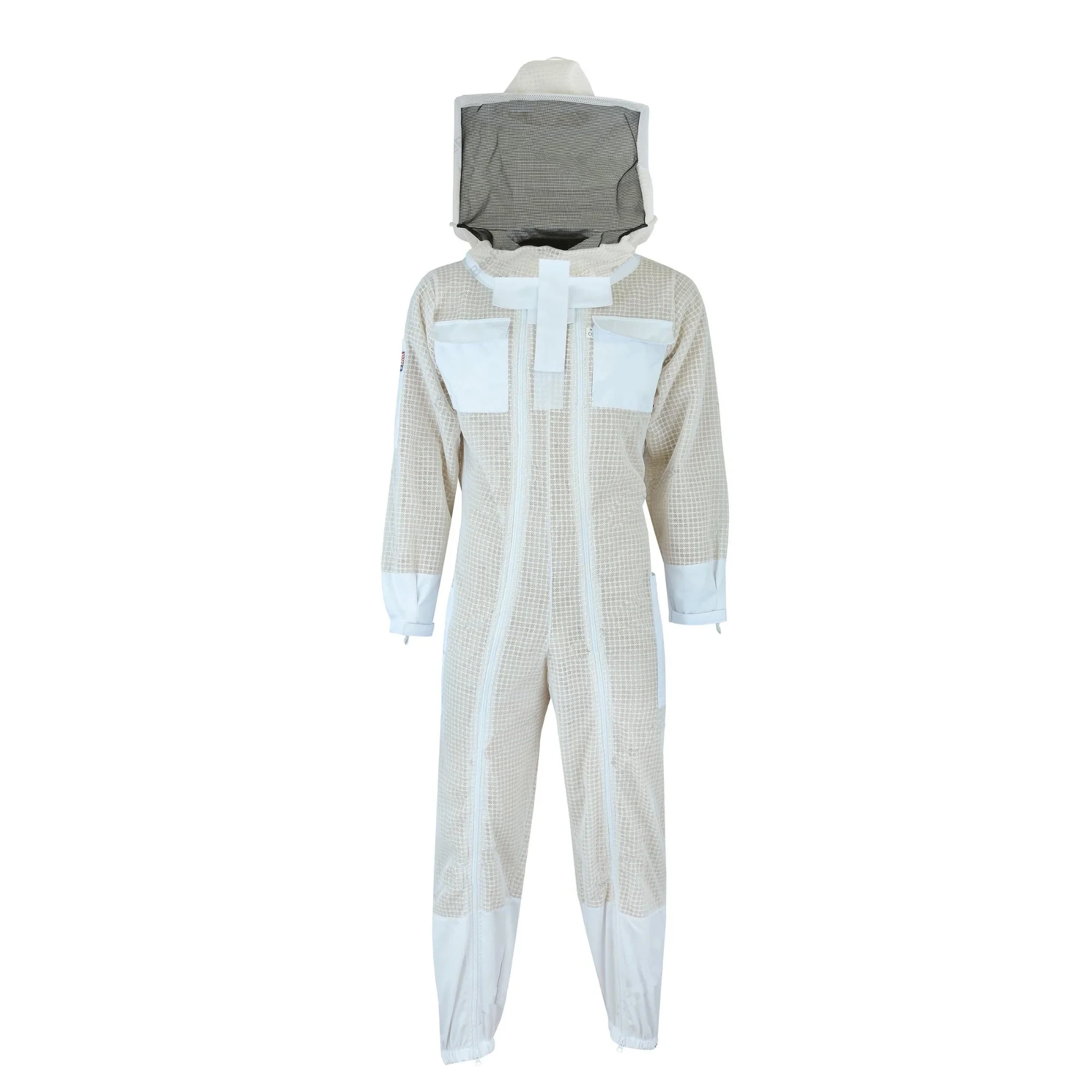 Coffee Color Cotton Beekeeper Protective Suits With Mesh Bee Breathable Suit Honey Bee Suits Unisex Smock Protective Coverall