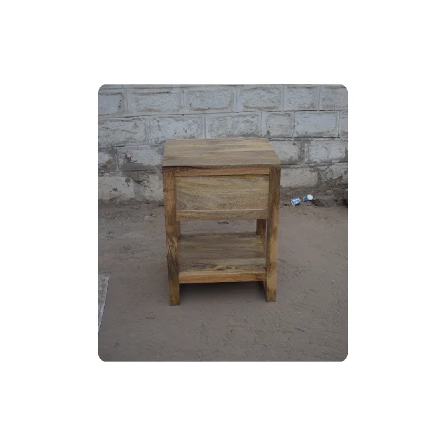 Vintage Mango Furniture 2 Door Bedside Table Modern Wood Indoor Furniture Mango Wood Furniture Customized & Handmade Supplier
