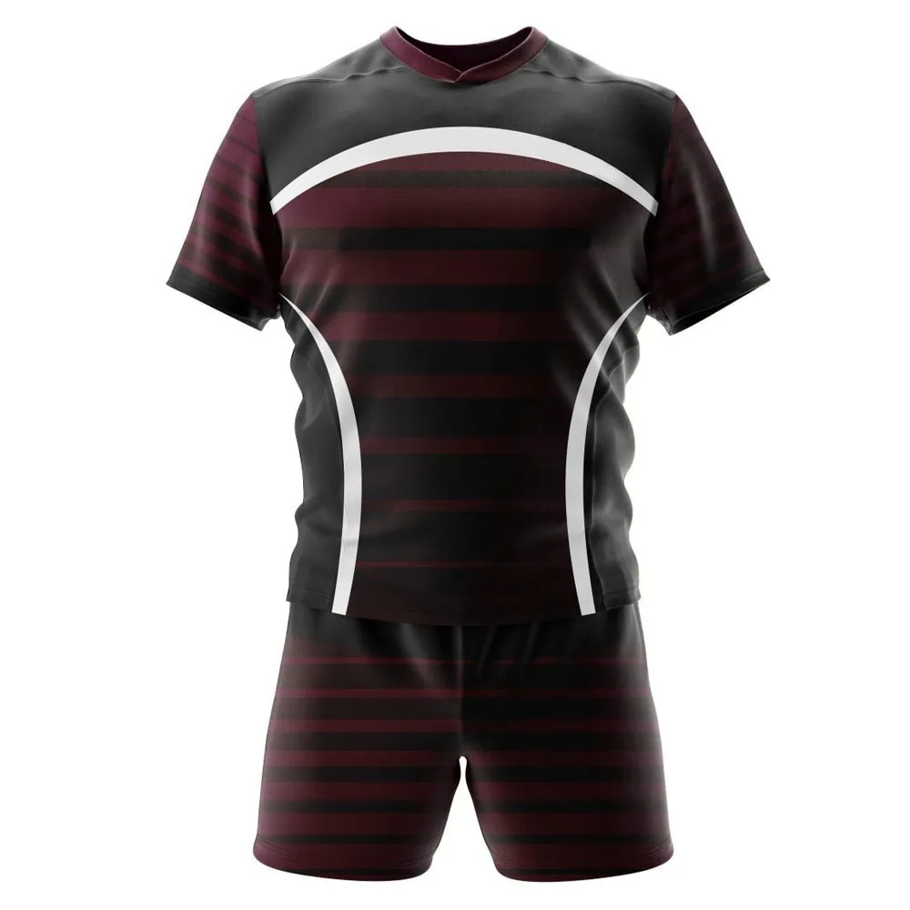 2023 Men Rugby Uniform Custom OEM Anti Stretch Football Logo Style Sportswear Rugby Uniform