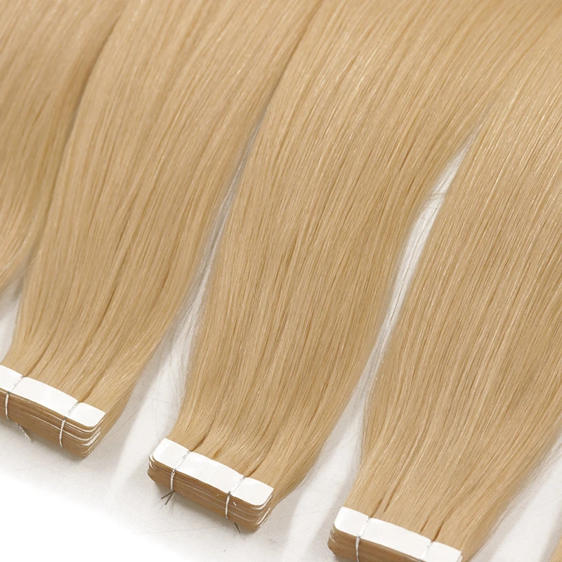 22 inches Mini Tape In Real Human Hair Extensions Skin Weft Cuticle Aligned Raw Virgin tape Hair Extensions 20pcs 50g Per  Pack