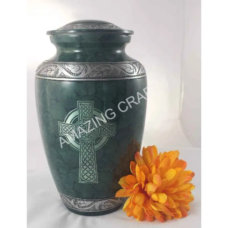 Diamond Black Beautiful Best Wholesale Cremation Urns Plain Color Cheap Aluminium Cremation Urn for Human Ashes by ACW