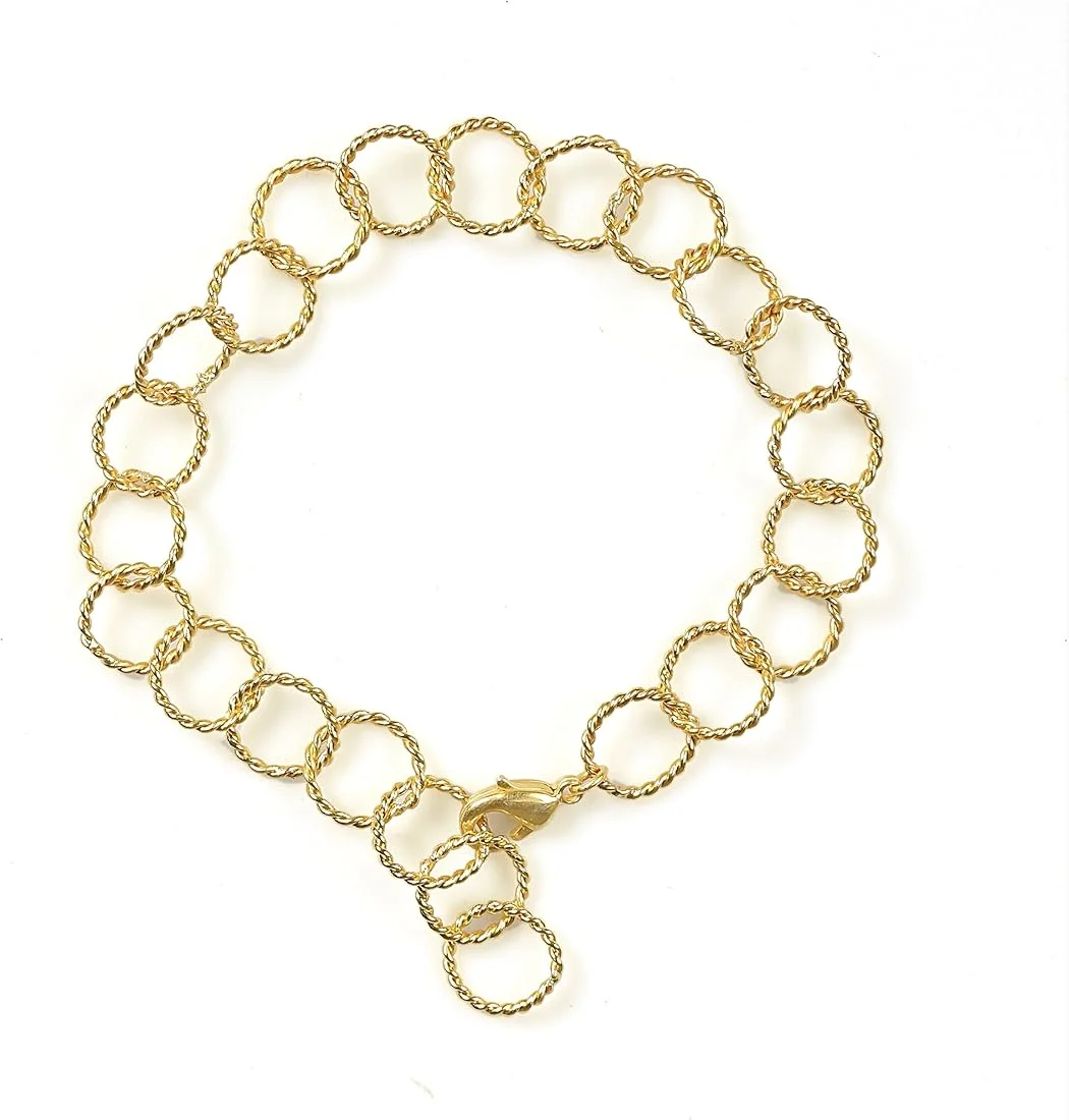 Fashionable Exquisite Brass Chain Bracelet Unisex Custom Demanding