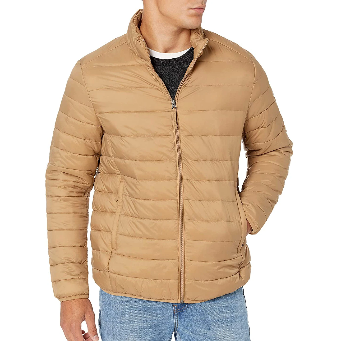 Manufacturer Custom Oversized Men Down Bubble Padded Coat Jacket Outerwear Oem Cotton Plain Puffer Jacket For Men