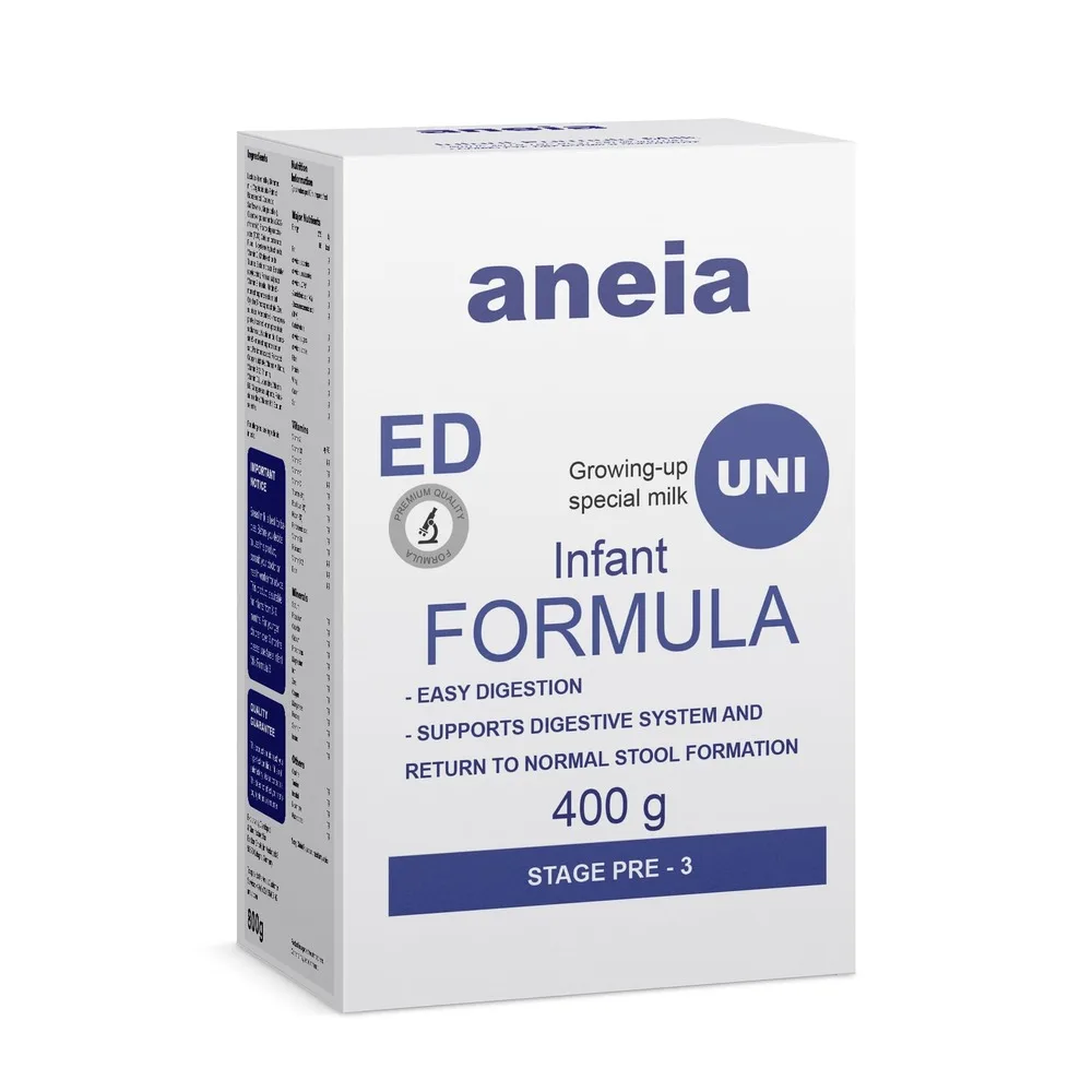 Aneia Baby First Infant Milk Formula Powder Easy Digestion Allergenic Allergy 200 400 g Custom Logo Packaging OEM OBM Private La