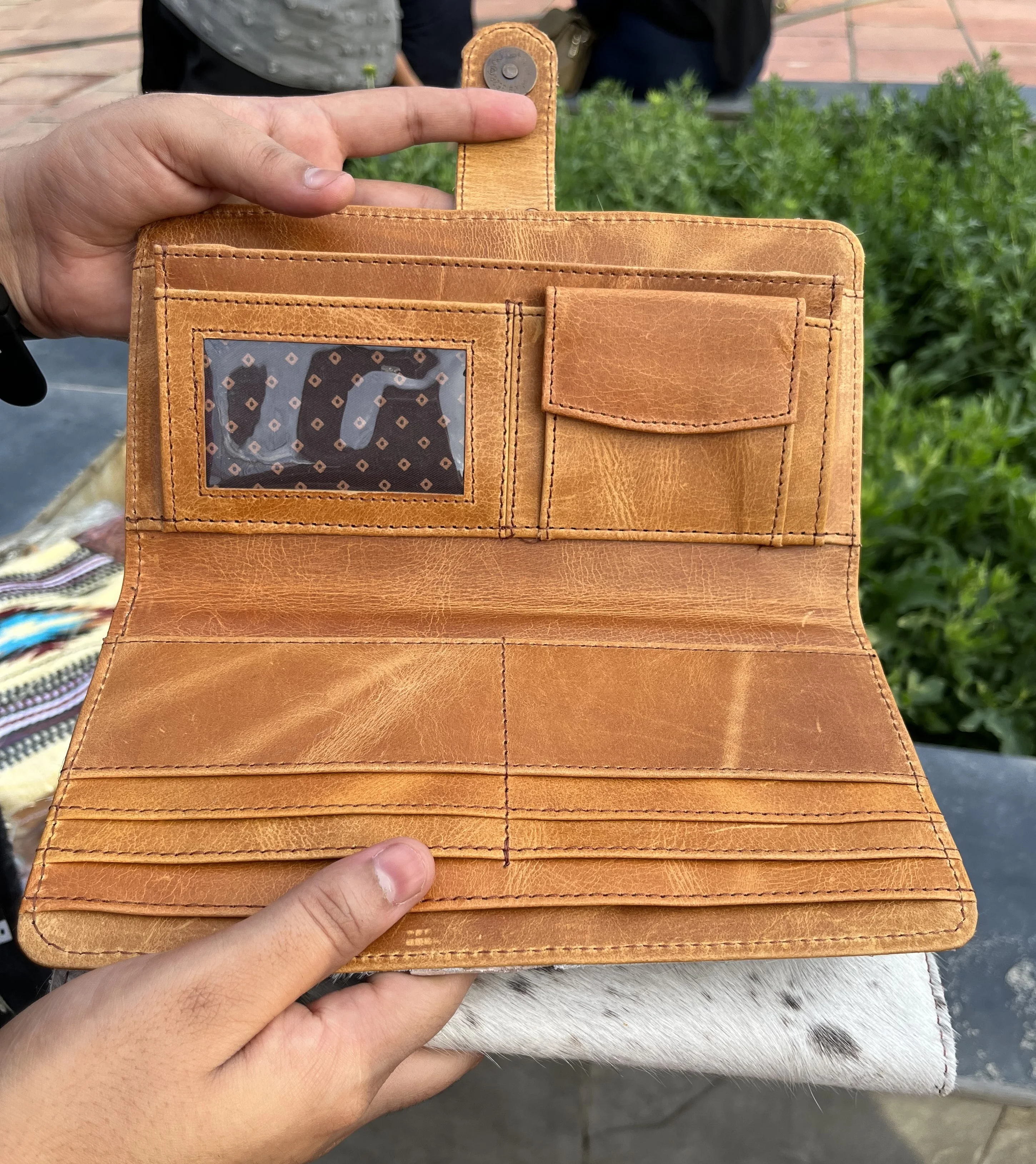 Tooled  Leather Bag Cowhide Fur Leather Hand Clutch Wallet Hair on  Leather Stylish women Hand clutch Western Design Handbag