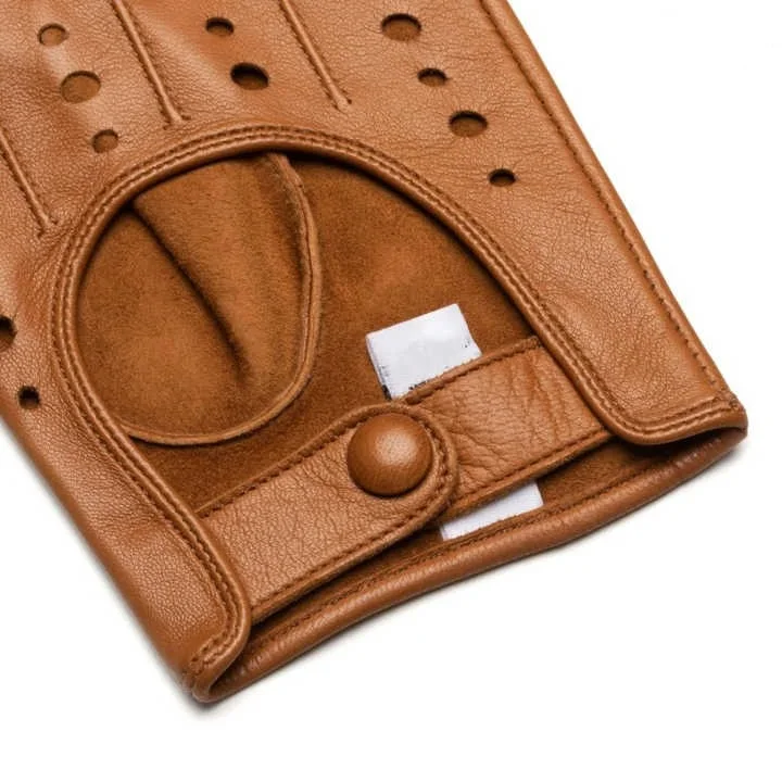 Wholesale Men Deerskin Leather Gloves Mens Driving Motorcycling Gloves Custom Sheepskin Driver Gloves Factory