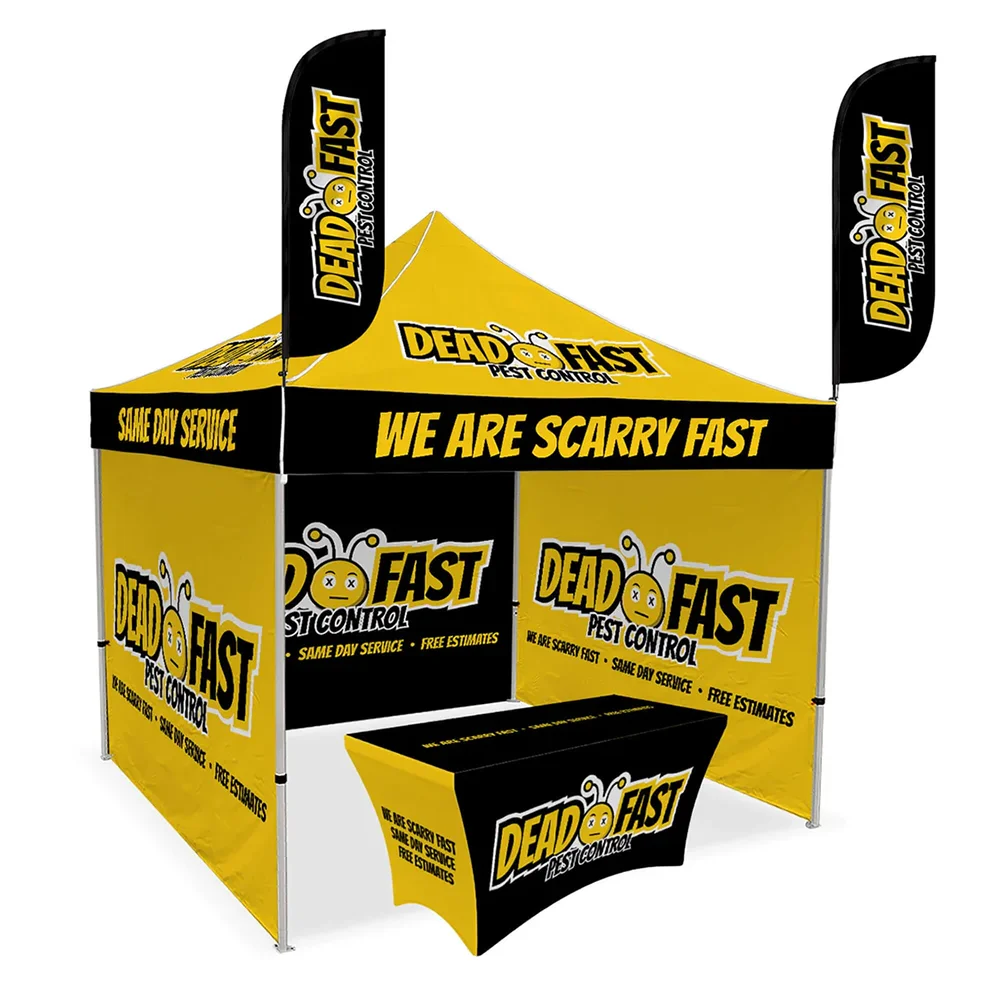 Waterproof Canopy Folding Portable Display Tent Custom Brand Logo Fair Tent for Outdoor Shade