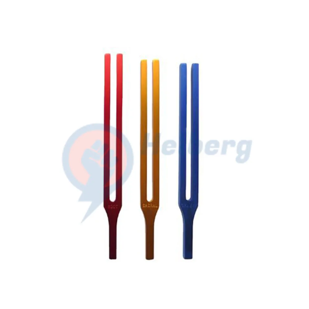 Good Quality Chakra Sacred Tuning Fork Sets For Sound Healing Therapy MIX Colored | TUNING FORK Surgical Instruments