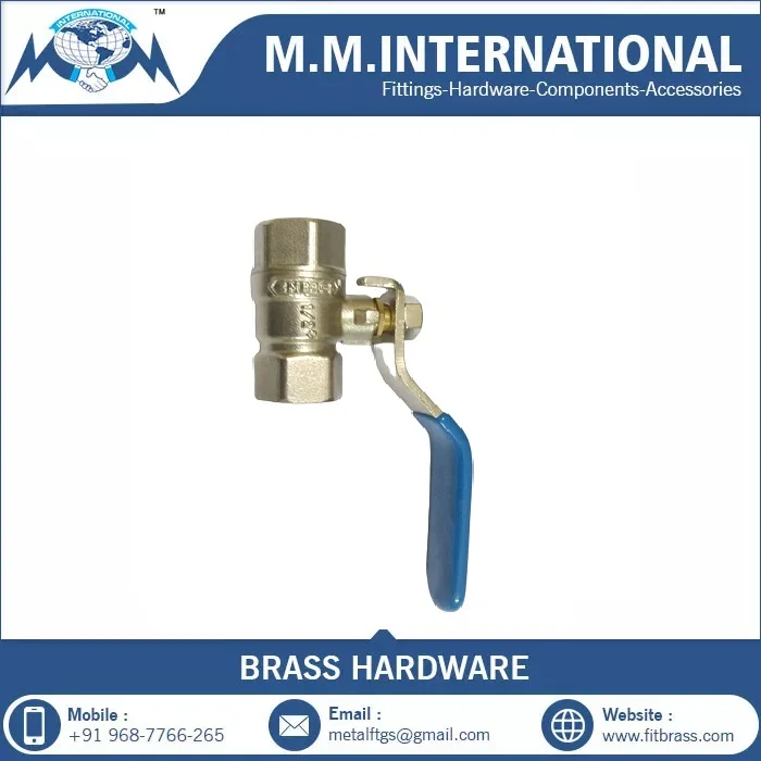 New Arrival Connector Brass Gas Cock Ball Valve with Nipple Available Affordable Price from India for Export