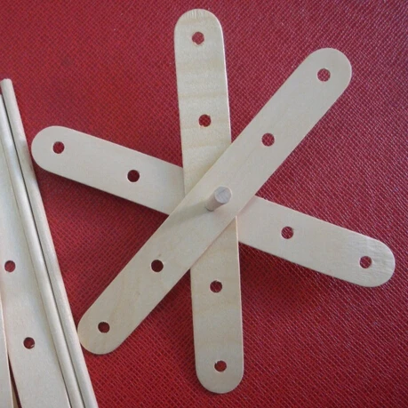 Подсвечники для фитиля 5 отверстий деревянные палочки упаковка 50 шт.