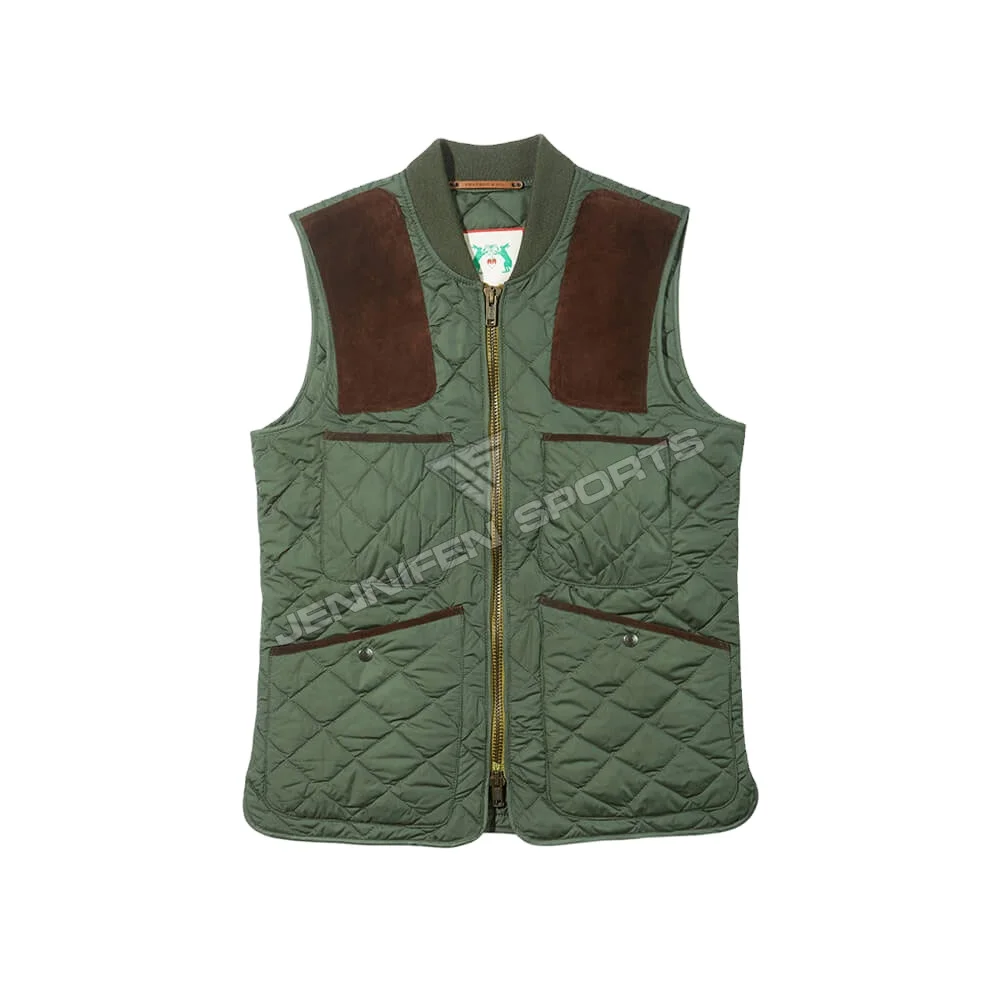Tactical Hunting Vest Men Shell Material Polyester/Synthetic Fabric Zipper Closing Multi Pockets Inside Woven Neck Label
