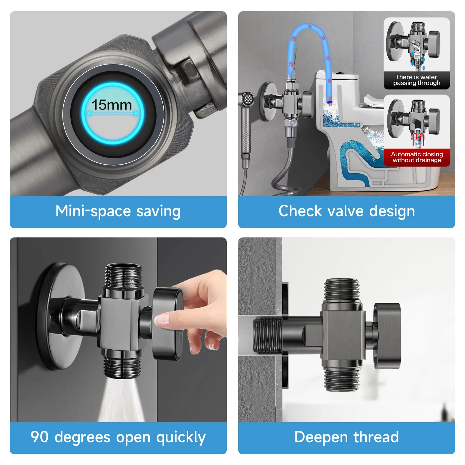 brass chrome-plated globe valve High flow and high quality valves are used in kitchen and bathroom angle valve