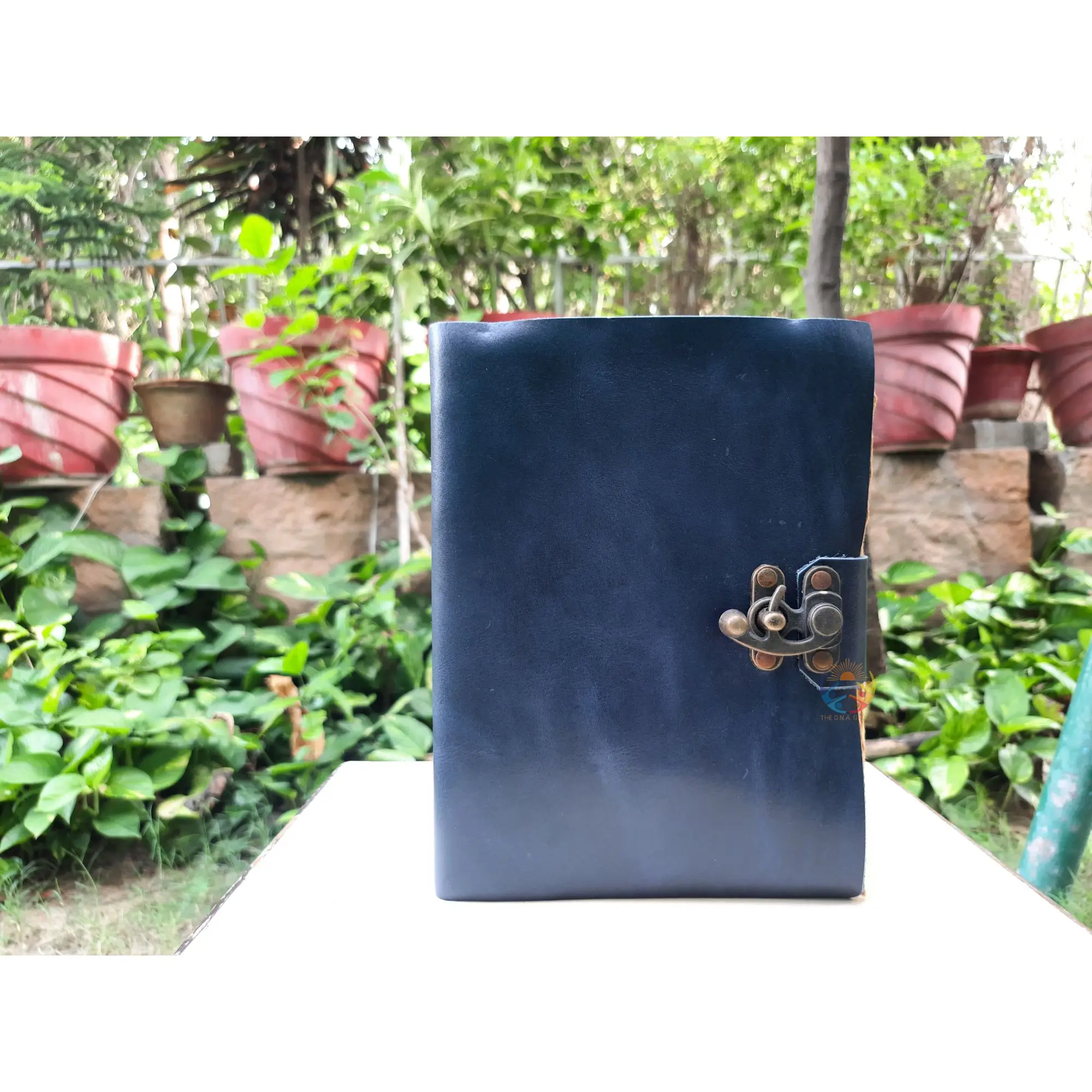 Leather Journal for Men and Women Vintage Leather Unlined Journal with Lock Great Gift for Men and Him Perfect for Writing