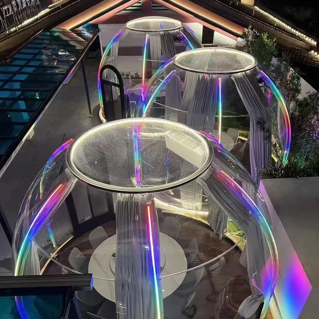 Camping Geo Geodesic Garden Glass Pvc Igloo Folding Bubble Dome Tent