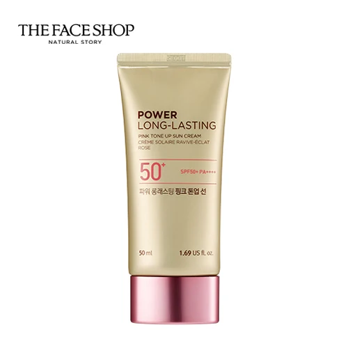 THE FACE SHOP POWER LONG LASTING TONE UP SUN (PINK) 50ml Korean Beauty Product Skin Care