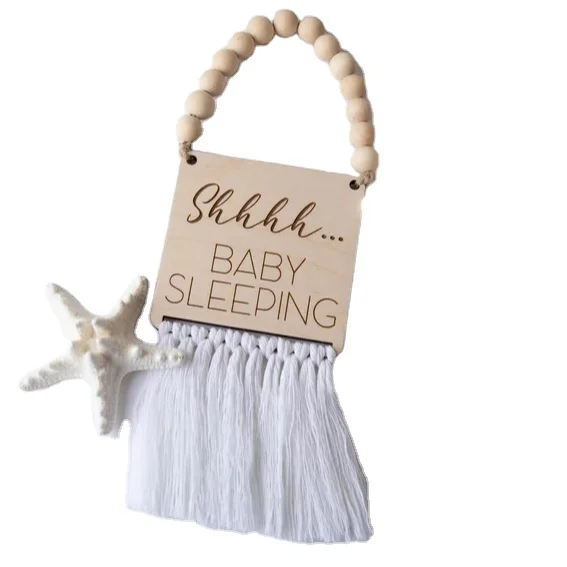 Nursery Decor Baby Sleeping No Wake Zone Little Man Cave  wood sign