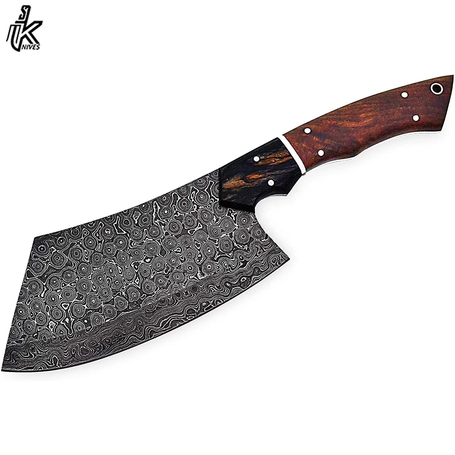 Нож шеф-повара из дамасской стали 12 дюймов с кожаным чехлом