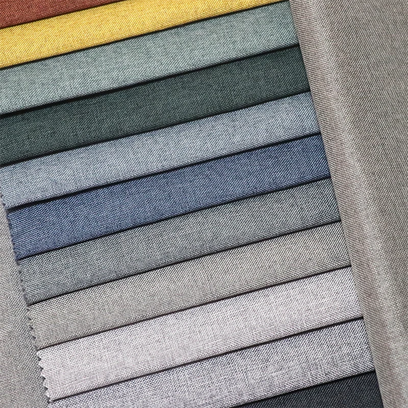 2477 Africa Customized 100% Polyester Waterproof Print Yarn Dyed Home Textile Raw Material Linen Fabric for Upholstery